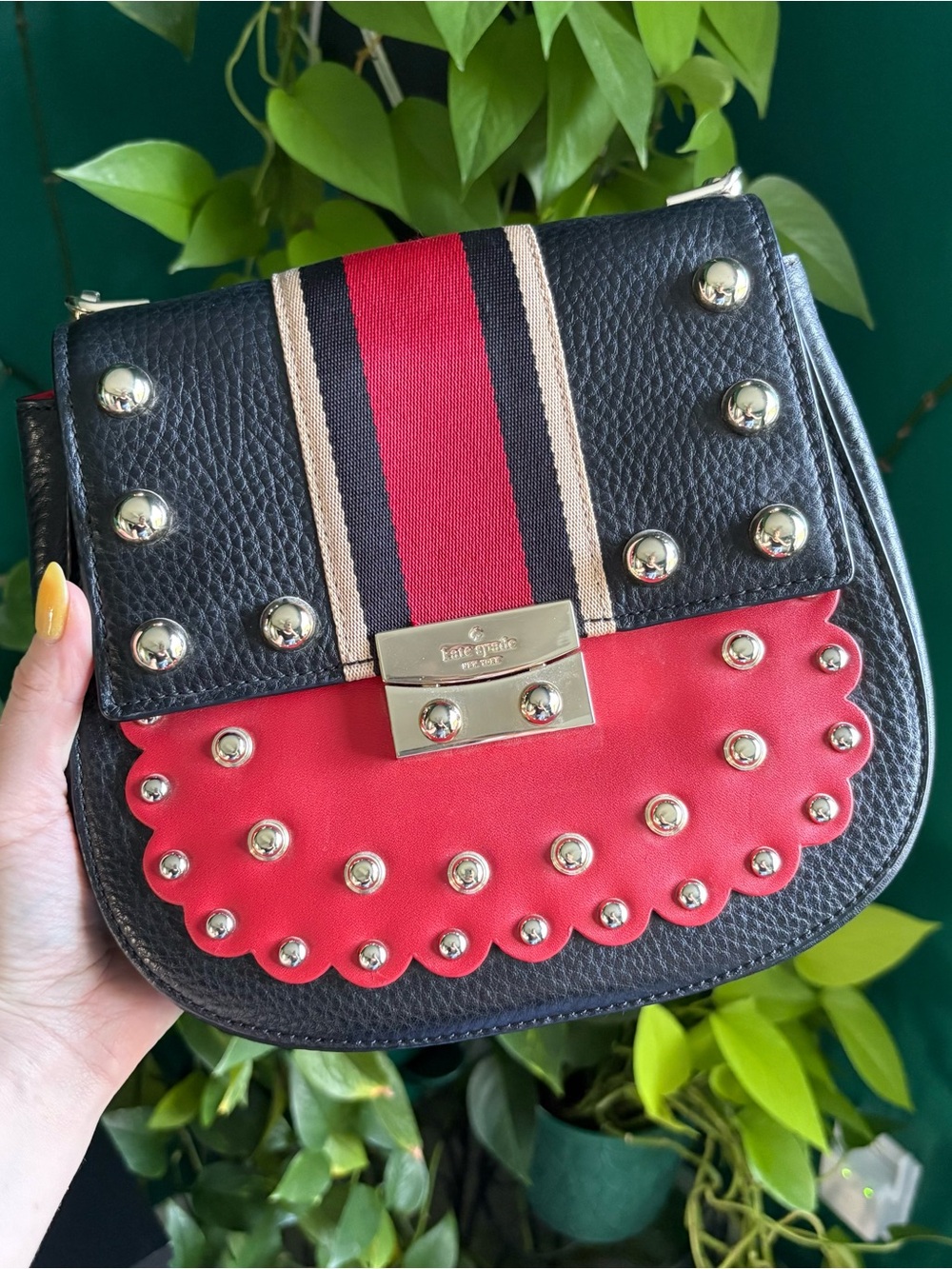 kate spade Madison Stewart Street Studded Byrdie Bag 🖤❤️